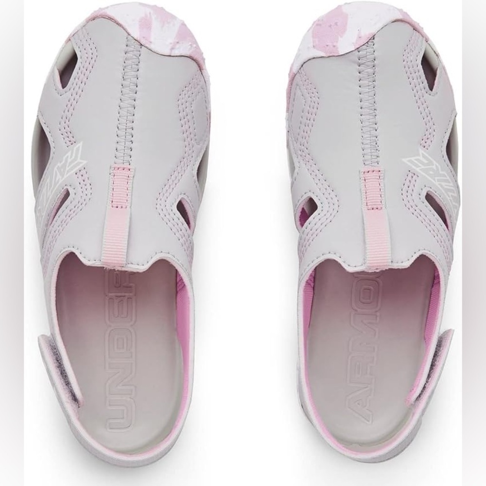 Nike Kids Light Gray and Pink Water Shoes